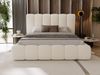 GRAINGOLD Imperial Doppelbett 160x200, mit hohem Kopfteil, Bettkasten, Bouclé-Stoff, Beige Bild 3