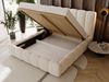 GRAINGOLD Imperial Doppelbett 160x200, mit hohem Kopfteil, Bettkasten, Bouclé-Stoff, Beige Bild 5