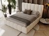 GRAINGOLD Imperial Doppelbett 160x200, mit hohem Kopfteil, Bettkasten, Bouclé-Stoff, Beige Bild 4