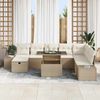vidaXL Garten-Sofa-Set 11 pcs Beige Poly Rattan 3359898 Bild 3