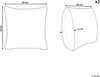 Kissen 2er Set Geometrisches Muster SAFI Baumwolle 50 x 50 cm Kupfer Bild 2