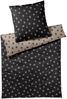 Elegante Mako Satin Bettwäsche Paws 24541-9 Pfoten Schwarz 135x200 Bild 2