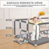 Comomy Laufstall, Baby Schutzgitter mit Basketball und Fußball-Netz 181 x 122 x 64 cm Bild 4