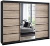 A&J MöbelLand GmbH Schiebetürenschrank VILUNO 1 mit 4 Schubladen und Spiegel (TOP ANGEBOT! Geräumiger Schrank mit einer Breite von 200 cm und Spiegel, ideal zur Aufbewahrung von Kleidung und Accessoires. 4 Schubladen und viel Stauraum. TOP PRODUKT! Wäh... Bild 5
