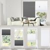 Sekey Wabenplissee Plissee Ohne Bohren 100% Verdunkelnd Weiß&Grau 90x150 cm Bild 5