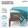 Komfortec Spannbettlaken Jersey Spannbettuch, 90x200, 140x200, 160x200, 180x200 oder 200x200 cm, 100% Baumwolle (135 g/m), Gummizug: Rundum, (1 Stück), OEKO-TEX® Standard 100 Zertifisiert, für Matratzen bis 25 cm Höhe Bild 1