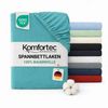 Komfortec Spannbettlaken Jersey Spannbettuch, 90x200, 140x200, 160x200, 180x200 oder 200x200 cm, 100% Baumwolle (135 g/m), Gummizug: Rundum, (1 Stück), OEKO-TEX® Standard 100 Zertifisiert, für Matratzen bis 25 cm Höhe Bild 4