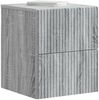 vidaXL Wandmontierter Nachttisch Graues Sonoma 33 x 34,5 x 40 cm 898477 Bild 2