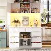 OKWISH Hochschrank Küchen-Hochschrank (Küchenschrank– Smart LED Beleuchtung, 1-St, 120*40*183.5cm) Bild 4