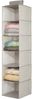 Hängender Stoffschrank Hängeaufbewahrung 2er Set mDesign 6 Böden Taupe / Natur Bild 4
