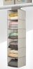 Hängender Stoffschrank Hängeaufbewahrung 2er Set mDesign 6 Böden Taupe / Natur Bild 2