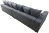 Modernes Big Sofa Wohnlandschaft Sofa Couch Jumbo XXL 3 - hellgrau Bild 3