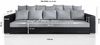 Modernes Big Sofa Wohnlandschaft Sofa Couch Jumbo XXL 3 - hellgrau Bild 5