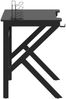 vidaXL Gaming-Schreibtisch mit K-Gestell Schwarz 90x60x75 cm 325400 Bild 4