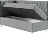 Boxspringbett 'Lenda Junior 3' grün 100x200 cm Links Bild 3