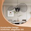 ZMH Kronleuchter Modern Hängelampe Schwarz - Pendelleuchte Wohnzimmer 120CM Pendellampe E27 Hutdesign-Hängeleuchte Höhenverstellbar Max. 40W ohne Leuchtmittel Bild 2