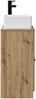vidaXL Badezimmerschrank mit Waschbecken Artisan-Eiche 54 x 35 x 83 cm 890137 Bild 5