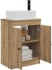 vidaXL Badezimmerschrank mit Waschbecken Artisan-Eiche 54 x 35 x 83 cm 890137 Bild 3