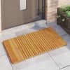 vidaXL Badematte Uni Braun 100 x 55 cm Holz 42025265 Bild 3
