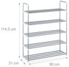 Schuhregal Metall silber Bild 4