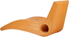 Gartenliege Rattan Heller Holzfarbton AIROLE Bild 5