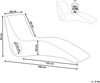 Gartenliege Rattan Heller Holzfarbton AIROLE Bild 2