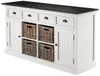 Sideboard Halifax Contrast mit 4 Körben, 160 cm Bild 3