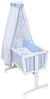 Baby-Delux Stubenbett Babywiege Komplettset, Schaukelwiege Weiß 90x40cm Komplett Bettset Wiegenset Bild 4