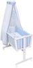 Baby-Delux Stubenbett Babywiege Komplettset, Schaukelwiege Weiß 90x40cm Komplett Bettset Wiegenset Bild 5