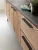 TV Board Soho aus recyceltem Teakholz, modern massiv, Natur Schwarz, 230 cm breit Bild 5