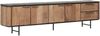 TV Board Soho aus recyceltem Teakholz, modern massiv, Natur Schwarz, 230 cm breit Bild 1