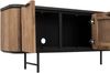 TV Board Soho aus recyceltem Teakholz, modern massiv, Natur Schwarz, 230 cm breit Bild 3