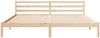 vidaXL Bettrahmen Braun 225,5 x 205,5 x 69,5 cm Massivholz Kiefer 869786 Bild 5