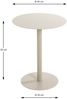 Beistelltisch >55141< in grau (Kaschmirgrau), Stahlrohr, Metall - 50x40cm (HxD) Bild 2