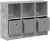 vidaXL Sideboard mit Schubladen Beton Grau 73,5 x 22,5 x 53,5 cm 8000503 Bild 5