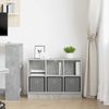 vidaXL Sideboard mit Schubladen Beton Grau 73,5 x 22,5 x 53,5 cm 8000503 Bild 4