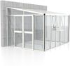 Vitavia Anlehn-Gewächshaus "Helena 8600", weiß, 8,6 m²,3 mm ESG, 10 mm HKP Bild 2