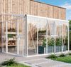Vitavia Anlehn-Gewächshaus "Helena 8600", weiß, 8,6 m²,3 mm ESG, 10 mm HKP Bild 4