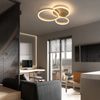 ZMH LED Deckenleuchte Deckenlamoe Fernbedienung modern 3 Ring Wohnzimmer Dimmbar, LED fest integriert, 3000-6500k Bild 2