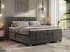 Boxspringbett elektrisch verstellbar, Schlafzimmerbett, Bettkasten - ELEKTRO - 200 x 200 cm - Dunkelgrau Velvet - H3 Bild 3