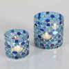 Orientalisches Mosaik Windlicht Athen Dunkelblau 2 er Set Bild 2