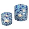 Orientalisches Mosaik Windlicht Athen Dunkelblau 2 er Set Bild 4