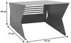 Mähroboter-Garage HWC-Q72, Rasenroboter-Überdachung Dach Unterstand für Rasenmäher, Metall 44 x 57 x 77 cm ~ anthrazit Bild 3