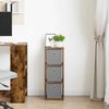 vidaXL Sideboard mit Schubladen Geräucherte Eiche 25,5 x 22 x 69,5 cm 8000552 Bild 3