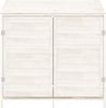 vidaXL Geräteschuppen Weiß 102x52x112 cm Massivholz Tanne 152183 Bild 2