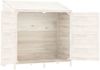vidaXL Geräteschuppen Weiß 102x52x112 cm Massivholz Tanne 152183 Bild 3