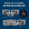 Lumaland Modular Sessel - Cord-Reihe | Indoor Sitzsack mit Softer Struktur, ideal Modulen | Bean Bag für Wohnzimmer & Co. - 96 x 72 x 70 cm Bild 4