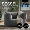 Lumaland Modular Sessel - Cord-Reihe | Indoor Sitzsack mit Softer Struktur, ideal Modulen | Bean Bag für Wohnzimmer & Co. - 96 x 72 x 70 cm Bild 3
