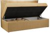 Kinderbett BANCO, Boxspringbetten für Kinderzimmer, Jugendbett, Einzelbett mit Matratze - Gelb Stoff - Topper T25 Bild 5