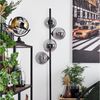 hofstein Stehlampe »Garaguso« moderne Stehlampe aus Metall/Glas in Schwarz/Rauchfarben, ohne Leuchtmittel, Bodenlampe mit Fußschalter, G9 Bild 2